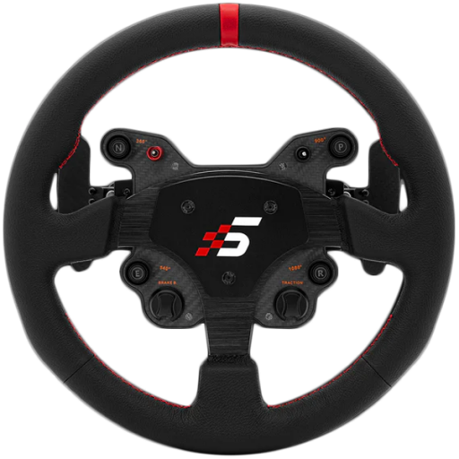 SIMAGIC GT1 Round Steering Wheel 330 mm, Shifters, QR70, leather, S209