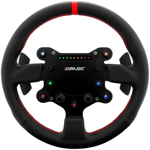 SIMAGIC GT‑Style GTS Steering Wheel for GT Simulation, suede finish