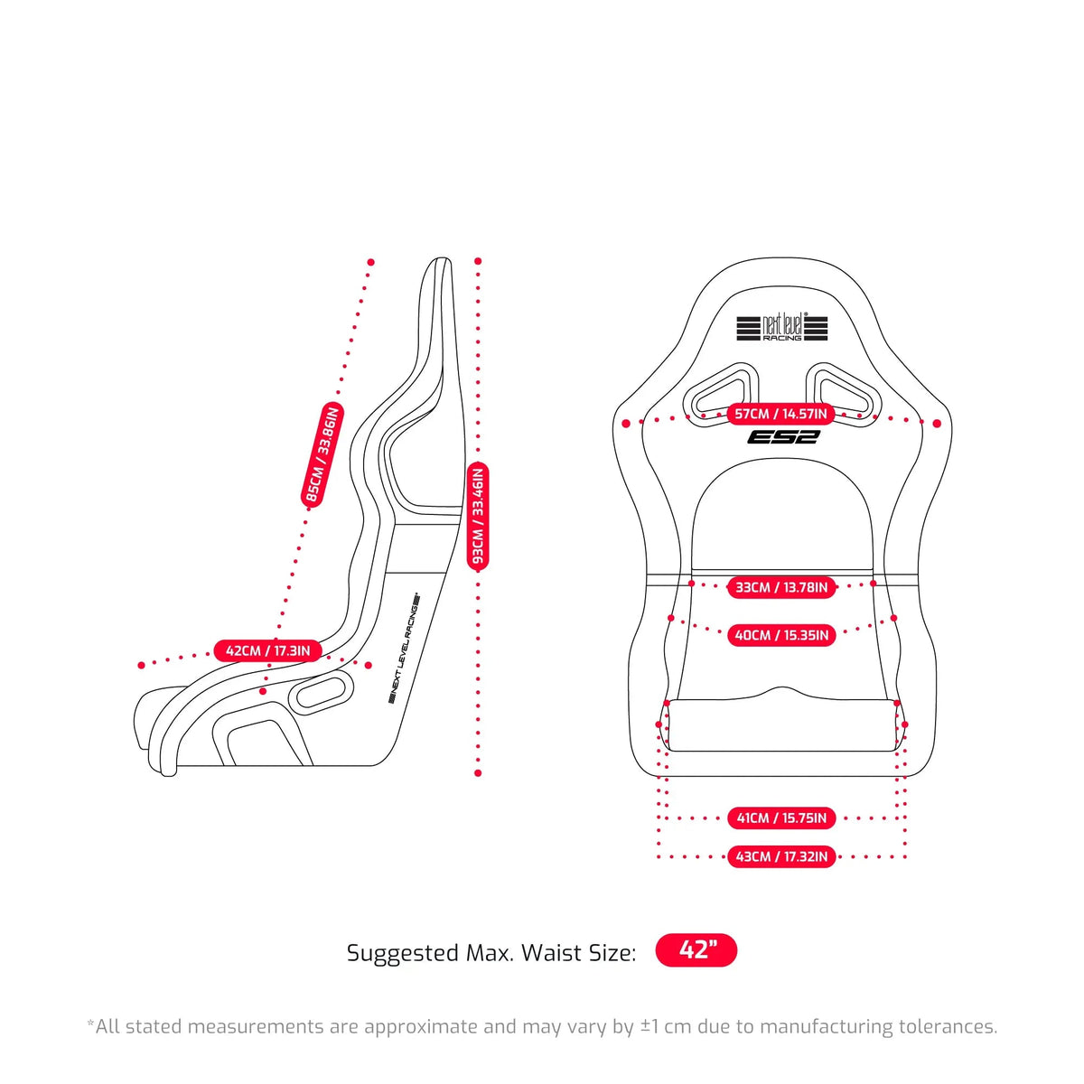 Next Level Racing - ES2 Elite Sim Racing Seat