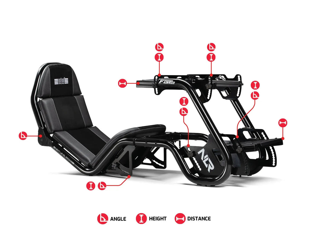 Next Level Racing - F-GT Pro Formula and GT Racing Simulator Cockpit- Black Edition